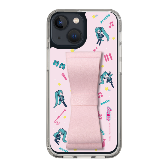 Slim Protection Case - STAND & RING RIBBON Sakura Pink［ HATSUNE MIKU - Ribbon - Instrumental - Pink ］