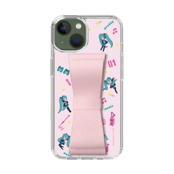 Slim Protection Case - STAND & RING RIBBON Sakura Pink［ HATSUNE MIKU - Ribbon - Instrumental - Pink ］