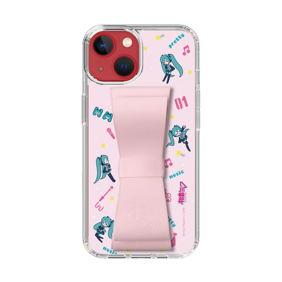 Slim Protection Case - STAND & RING RIBBON Sakura Pink［ HATSUNE MIKU - Ribbon - Instrumental - Pink ］