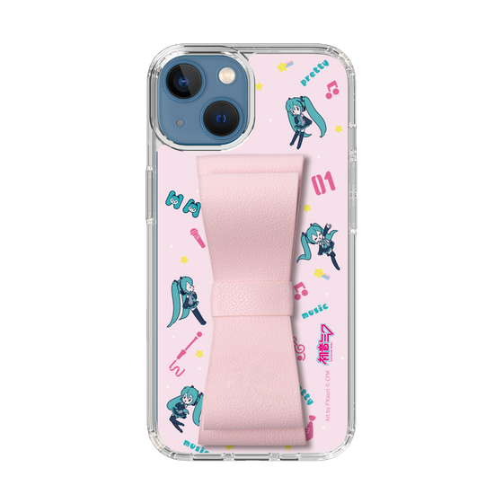 Slim Protection Case - STAND & RING RIBBON Sakura Pink［ HATSUNE MIKU - Ribbon - Instrumental - Pink ］