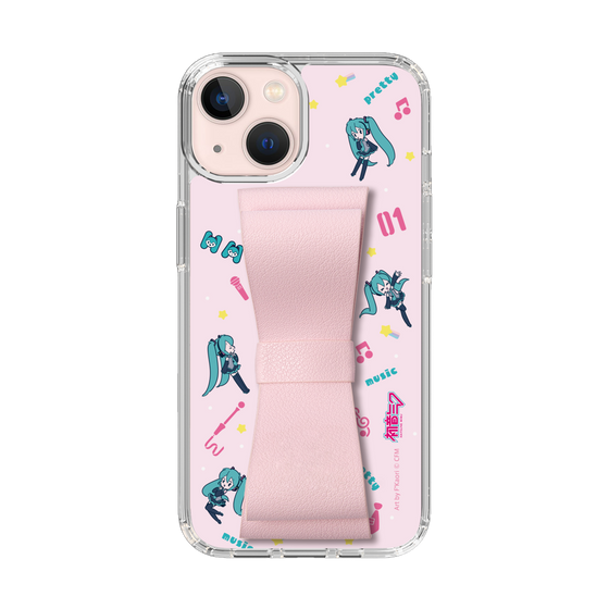 Slim Protection Case - STAND & RING RIBBON Sakura Pink［ HATSUNE MIKU - Ribbon - Instrumental - Pink ］