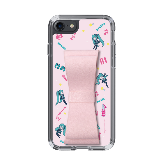 Slim Protection Case - STAND & RING RIBBON Sakura Pink［ HATSUNE MIKU - Ribbon - Instrumental - Pink ］