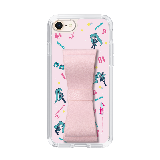Slim Protection Case - STAND & RING RIBBON Sakura Pink［ HATSUNE MIKU - Ribbon - Instrumental - Pink ］
