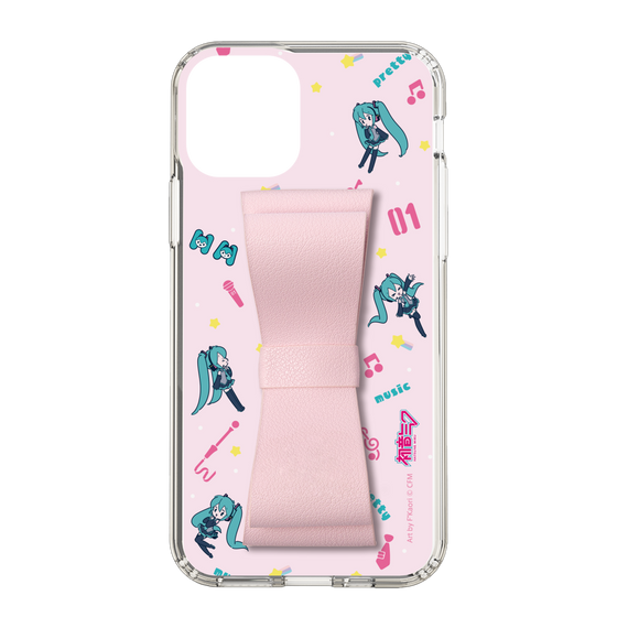 Slim Protection Case - STAND & RING RIBBON Sakura Pink［ HATSUNE MIKU - Ribbon - Instrumental - Pink ］