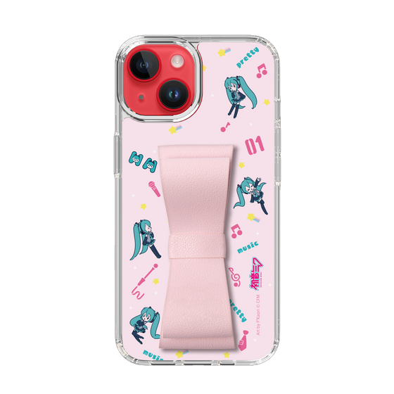 Slim Protection Case - STAND & RING RIBBON Sakura Pink［ HATSUNE MIKU - Ribbon - Instrumental - Pink ］