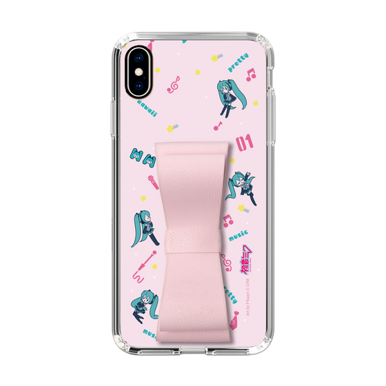 Slim Protection Case - STAND & RING RIBBON Sakura Pink［ HATSUNE MIKU - Ribbon - Instrumental - Pink ］