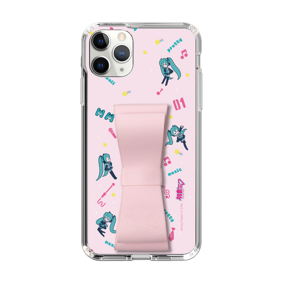 Slim Protection Case - STAND & RING RIBBON Sakura Pink［ HATSUNE MIKU - Ribbon - Instrumental - Pink ］