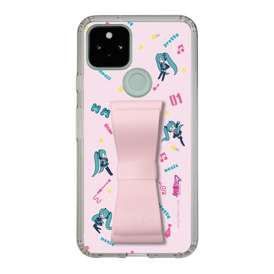 Slim Protection Case - STAND & RING RIBBON Sakura Pink［ HATSUNE MIKU - Ribbon - Instrumental - Pink ］