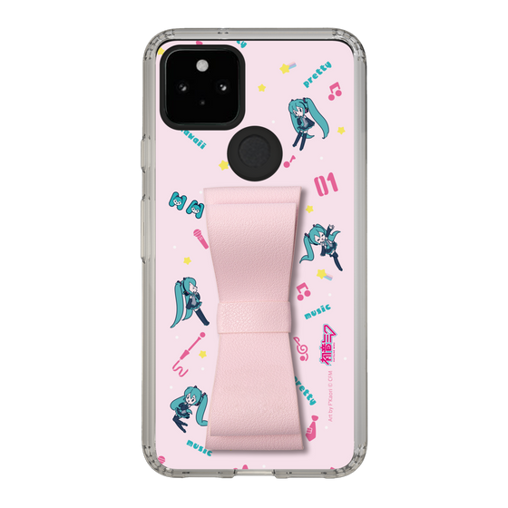 Slim Protection Case - STAND & RING RIBBON Sakura Pink［ HATSUNE MIKU - Ribbon - Instrumental - Pink ］