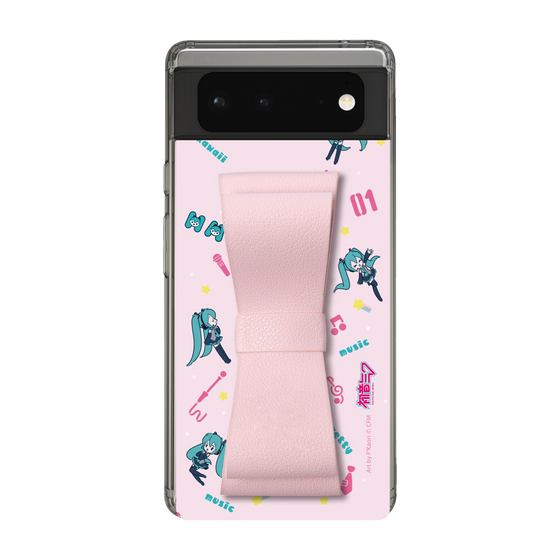 Slim Protection Case - STAND & RING RIBBON Sakura Pink［ HATSUNE MIKU - Ribbon - Instrumental - Pink ］