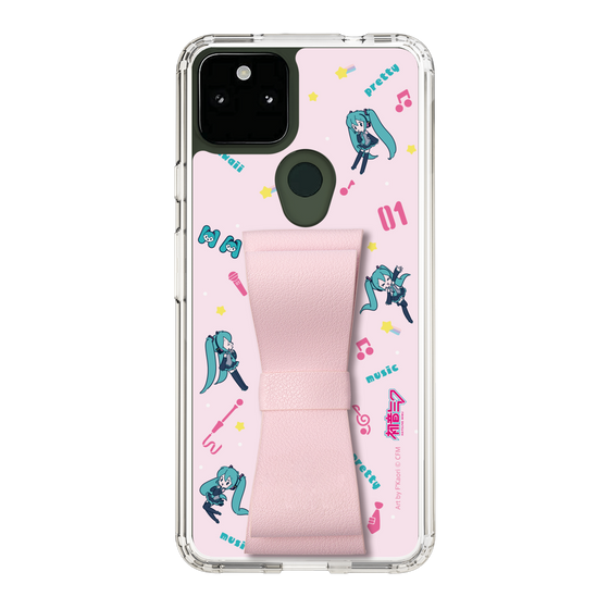 Slim Protection Case - STAND & RING RIBBON Sakura Pink［ HATSUNE MIKU - Ribbon - Instrumental - Pink ］