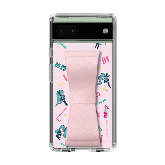 Slim Protection Case - STAND & RING RIBBON Sakura Pink［ HATSUNE MIKU - Ribbon - Instrumental - Pink ］