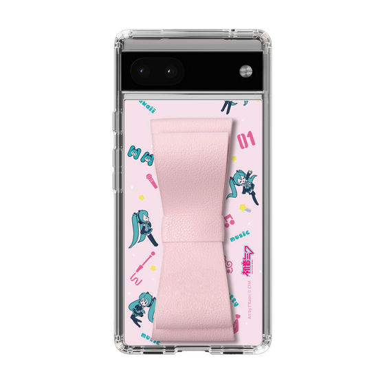 Slim Protection Case - STAND & RING RIBBON Sakura Pink［ HATSUNE MIKU - Ribbon - Instrumental - Pink ］