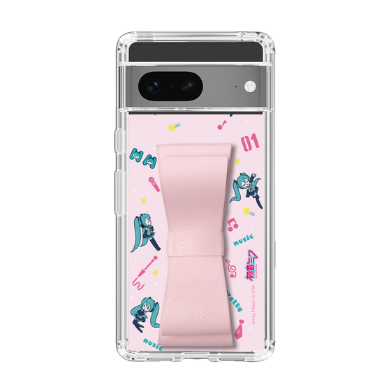 Slim Protection Case - STAND & RING RIBBON Sakura Pink［ HATSUNE MIKU - Ribbon - Instrumental - Pink ］