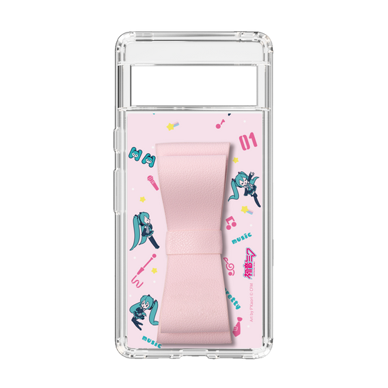 Slim Protection Case - STAND & RING RIBBON Sakura Pink［ HATSUNE MIKU - Ribbon - Instrumental - Pink ］