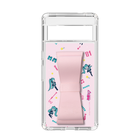 Slim Protection Case - STAND & RING RIBBON Sakura Pink［ HATSUNE MIKU - Ribbon - Instrumental - Pink ］