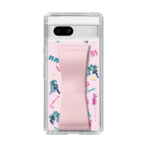 Slim Protection Case - STAND & RING RIBBON Sakura Pink［ HATSUNE MIKU - Ribbon - Instrumental - Pink ］