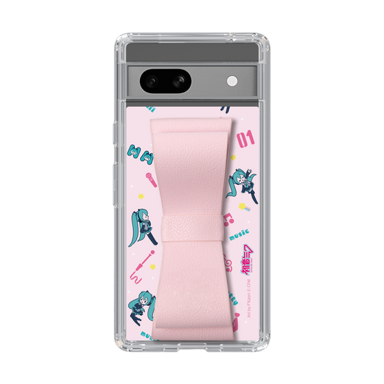 Slim Protection Case - STAND & RING RIBBON Sakura Pink［ HATSUNE MIKU - Ribbon - Instrumental - Pink ］