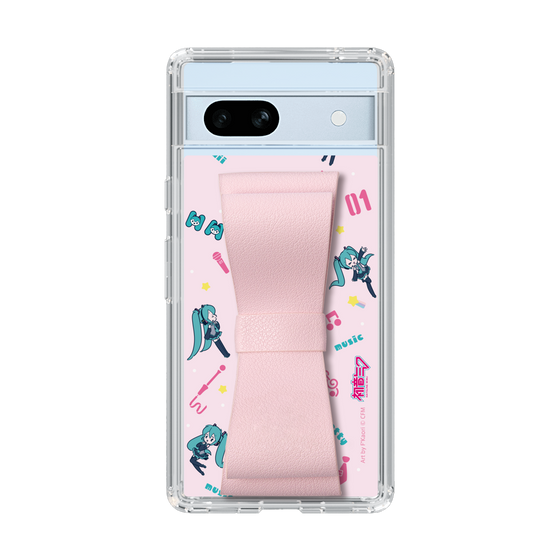 Slim Protection Case - STAND & RING RIBBON Sakura Pink［ HATSUNE MIKU - Ribbon - Instrumental - Pink ］