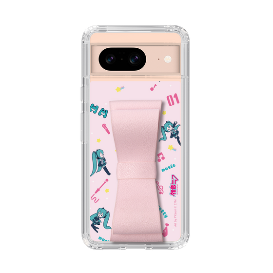 Slim Protection Case - STAND & RING RIBBON Sakura Pink［ HATSUNE MIKU - Ribbon - Instrumental - Pink ］