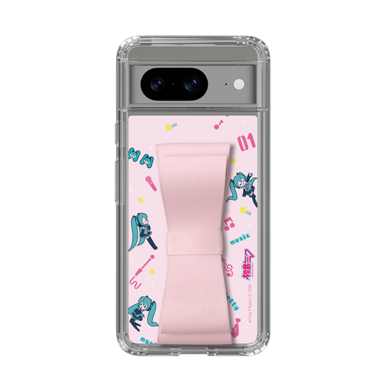 Slim Protection Case - STAND & RING RIBBON Sakura Pink［ HATSUNE MIKU - Ribbon - Instrumental - Pink ］