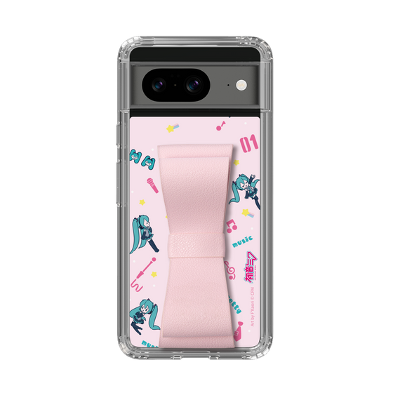 Slim Protection Case - STAND & RING RIBBON Sakura Pink［ HATSUNE MIKU - Ribbon - Instrumental - Pink ］