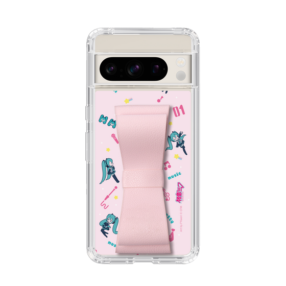 Slim Protection Case - STAND & RING RIBBON Sakura Pink［ HATSUNE MIKU - Ribbon - Instrumental - Pink ］