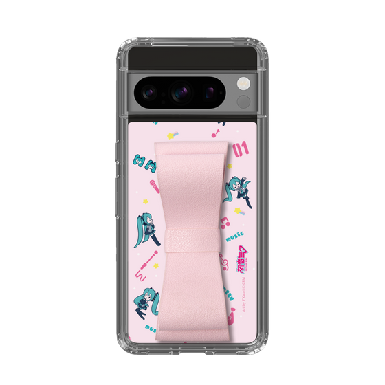 Slim Protection Case - STAND & RING RIBBON Sakura Pink［ HATSUNE MIKU - Ribbon - Instrumental - Pink ］