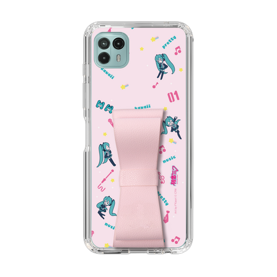Slim Protection Case - STAND & RING RIBBON Sakura Pink［ HATSUNE MIKU - Ribbon - Instrumental - Pink ］