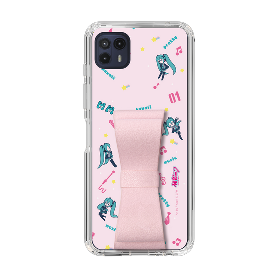 Slim Protection Case - STAND & RING RIBBON Sakura Pink［ HATSUNE MIKU - Ribbon - Instrumental - Pink ］