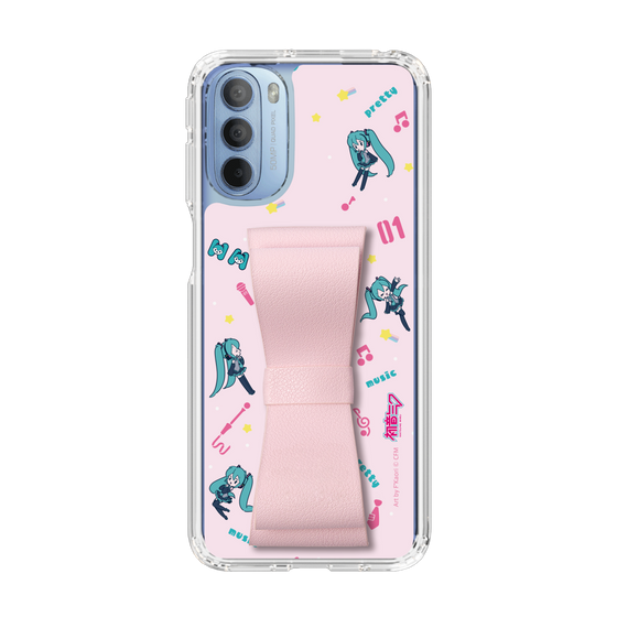 Slim Protection Case - STAND & RING RIBBON Sakura Pink［ HATSUNE MIKU - Ribbon - Instrumental - Pink ］