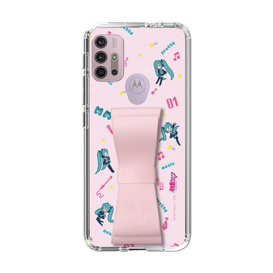 Slim Protection Case - STAND & RING RIBBON Sakura Pink［ HATSUNE MIKU - Ribbon - Instrumental - Pink ］