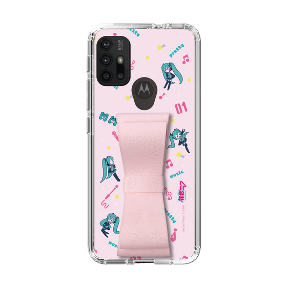 Slim Protection Case - STAND & RING RIBBON Sakura Pink［ HATSUNE MIKU - Ribbon - Instrumental - Pink ］
