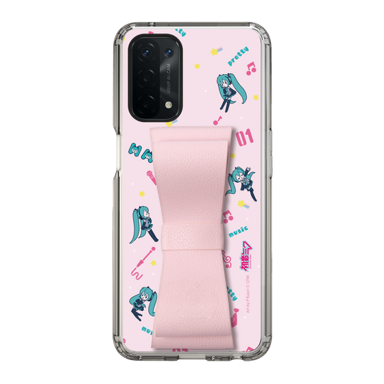 Slim Protection Case - STAND & RING RIBBON Sakura Pink［ HATSUNE MIKU - Ribbon - Instrumental - Pink ］
