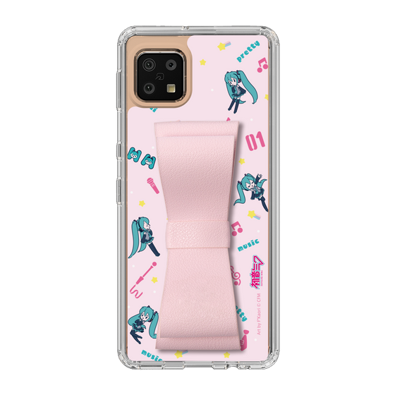 Slim Protection Case - STAND & RING RIBBON Sakura Pink［ HATSUNE MIKU - Ribbon - Instrumental - Pink ］