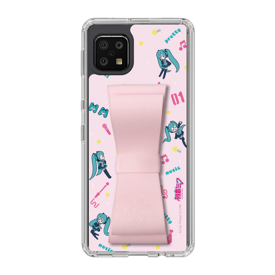 Slim Protection Case - STAND & RING RIBBON Sakura Pink［ HATSUNE MIKU - Ribbon - Instrumental - Pink ］