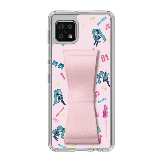 Slim Protection Case - STAND & RING RIBBON Sakura Pink［ HATSUNE MIKU - Ribbon - Instrumental - Pink ］