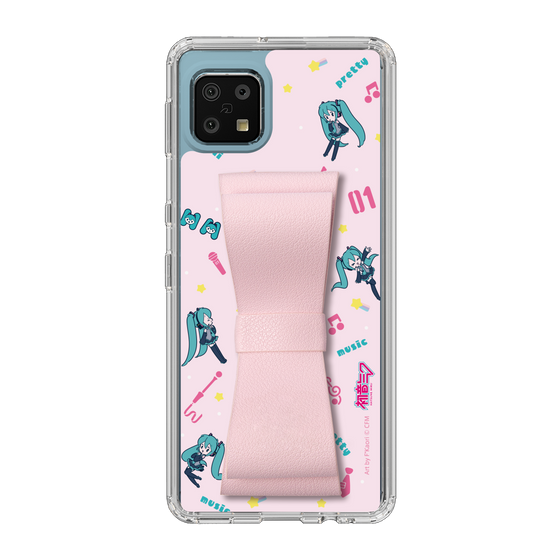 Slim Protection Case - STAND & RING RIBBON Sakura Pink［ HATSUNE MIKU - Ribbon - Instrumental - Pink ］