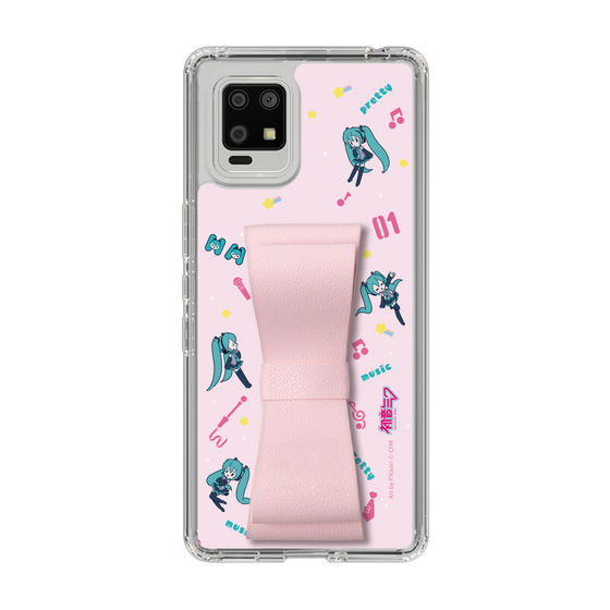 Slim Protection Case - STAND & RING RIBBON Sakura Pink［ HATSUNE MIKU - Ribbon - Instrumental - Pink ］