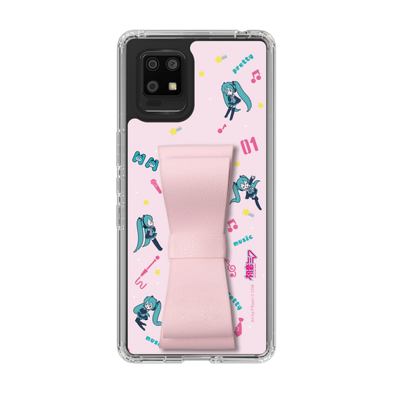 Slim Protection Case - STAND & RING RIBBON Sakura Pink［ HATSUNE MIKU - Ribbon - Instrumental - Pink ］