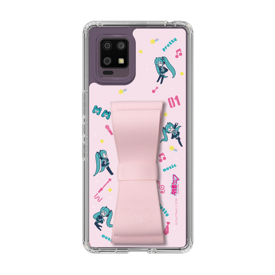 Slim Protection Case - STAND & RING RIBBON Sakura Pink［ HATSUNE MIKU - Ribbon - Instrumental - Pink ］