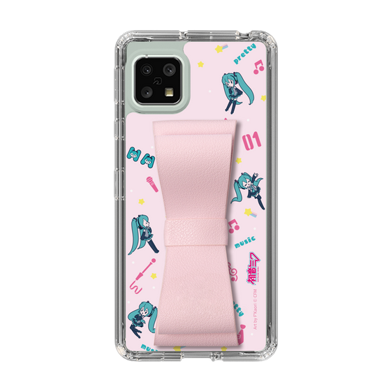 Slim Protection Case - STAND & RING RIBBON Sakura Pink［ HATSUNE MIKU - Ribbon - Instrumental - Pink ］