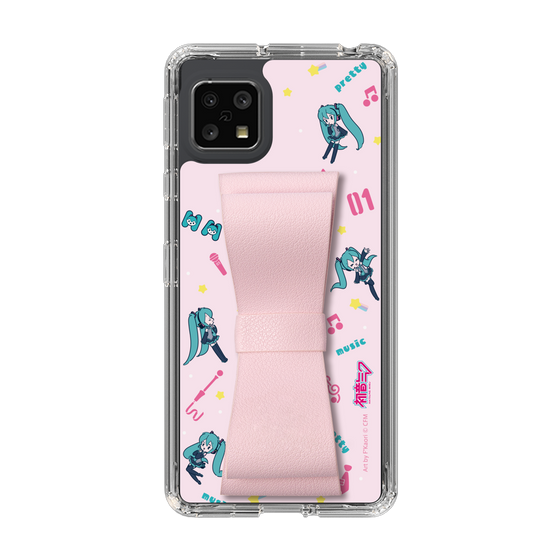 Slim Protection Case - STAND & RING RIBBON Sakura Pink［ HATSUNE MIKU - Ribbon - Instrumental - Pink ］