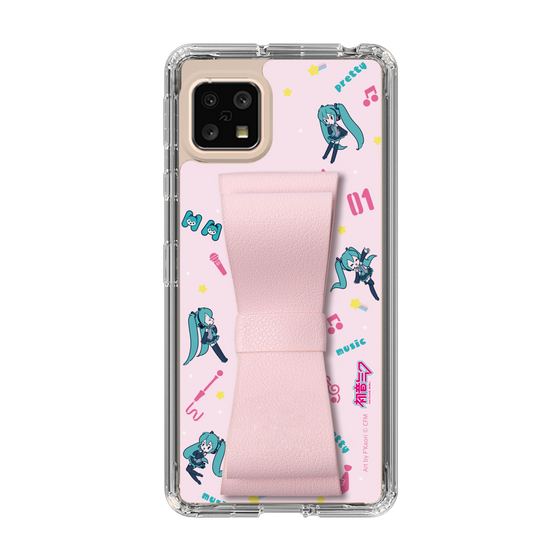 Slim Protection Case - STAND & RING RIBBON Sakura Pink［ HATSUNE MIKU - Ribbon - Instrumental - Pink ］