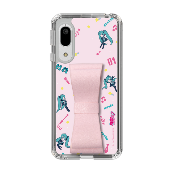 Slim Protection Case - STAND & RING RIBBON Sakura Pink［ HATSUNE MIKU - Ribbon - Instrumental - Pink ］