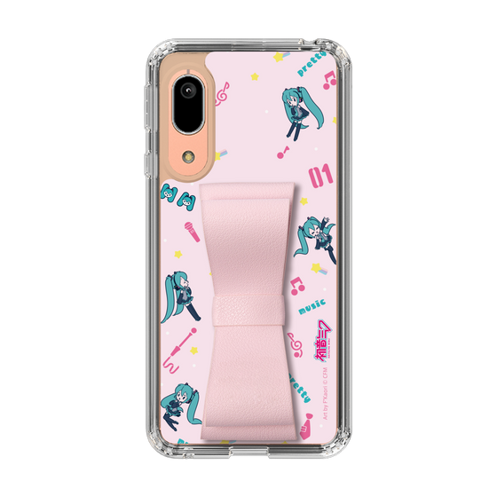 Slim Protection Case - STAND & RING RIBBON Sakura Pink［ HATSUNE MIKU - Ribbon - Instrumental - Pink ］
