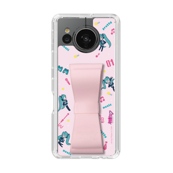 Slim Protection Case - STAND & RING RIBBON Sakura Pink［ HATSUNE MIKU - Ribbon - Instrumental - Pink ］