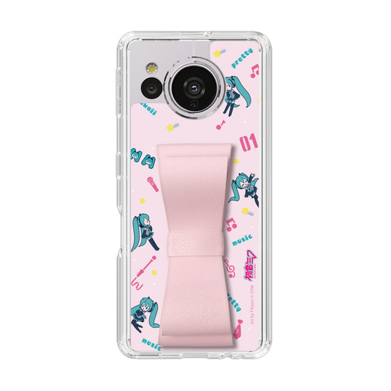 Slim Protection Case - STAND & RING RIBBON Sakura Pink［ HATSUNE MIKU - Ribbon - Instrumental - Pink ］