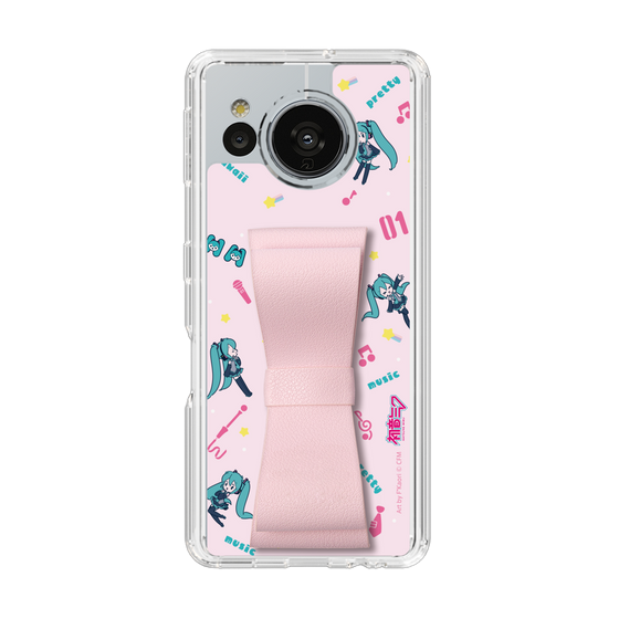 Slim Protection Case - STAND & RING RIBBON Sakura Pink［ HATSUNE MIKU - Ribbon - Instrumental - Pink ］