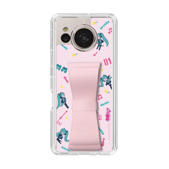 Slim Protection Case - STAND & RING RIBBON Sakura Pink［ HATSUNE MIKU - Ribbon - Instrumental - Pink ］